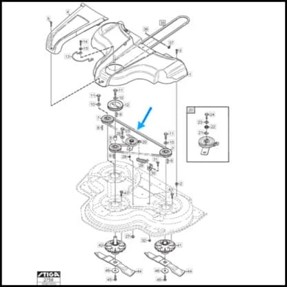 stiga 1134-9066-01, 1134-9041-01 position