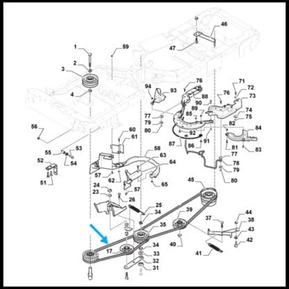 stiga rem 1134-9098-01 placering