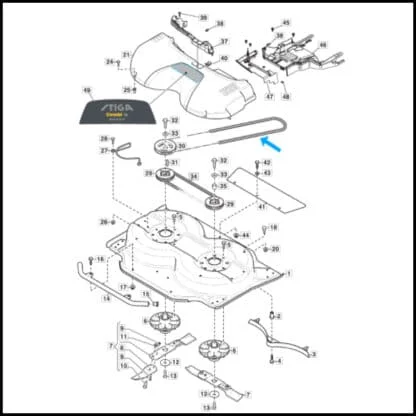 stiga 1134-9186-01 position