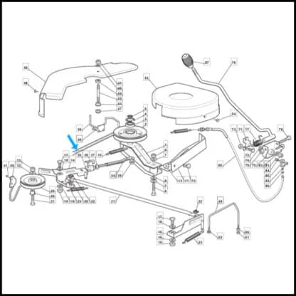 Stiga rem 135065700/0 placering