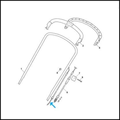 stiga motorstop kabel 181000685/0 placering 2