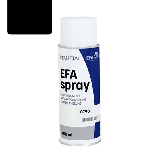 esbjerg efaspray mat sort RAL 9005 spraymaling 79126